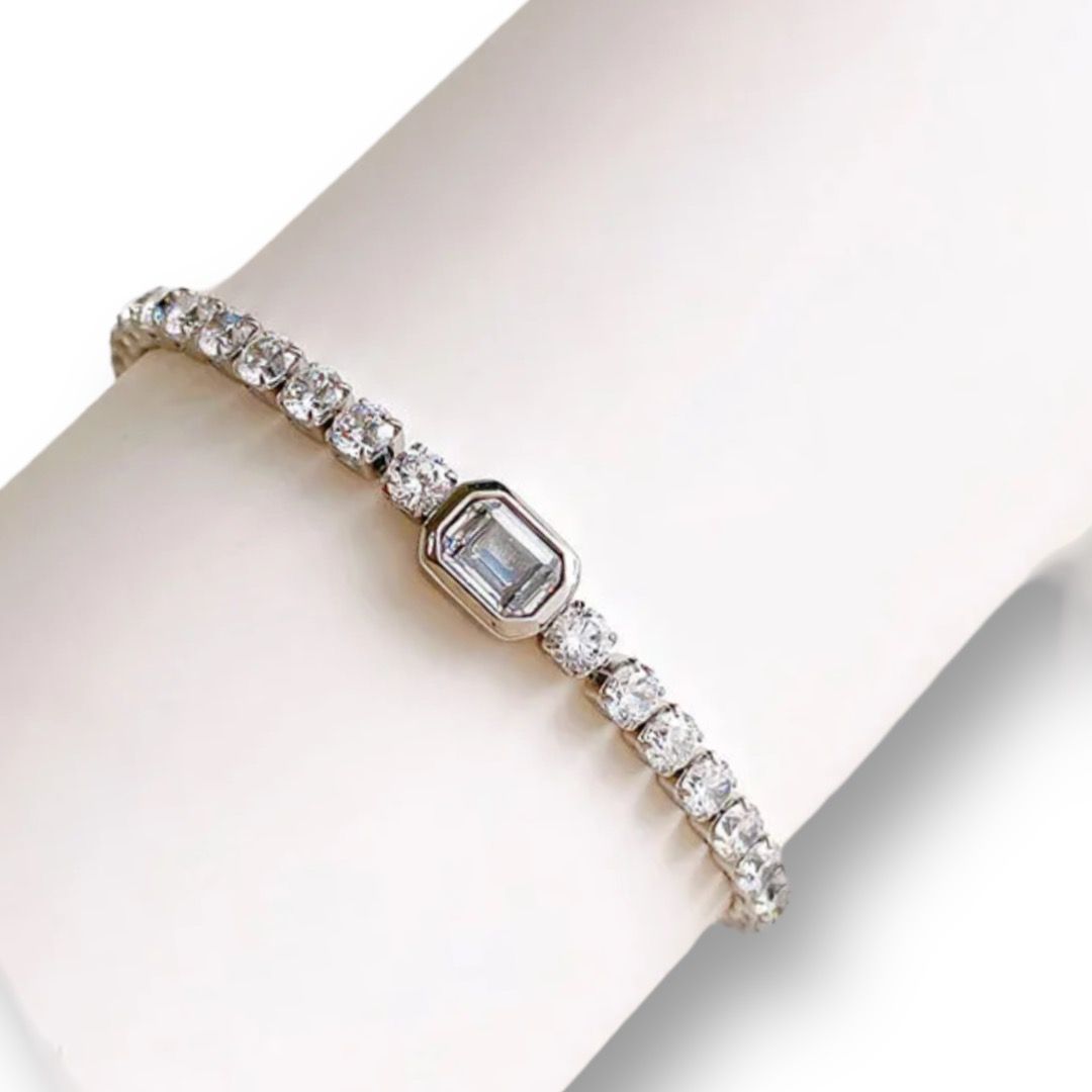 SILVER TENNIS BRACELET