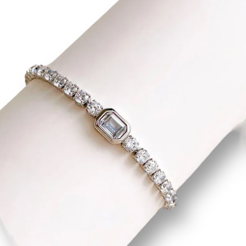 SILVER TENNIS BRACELET