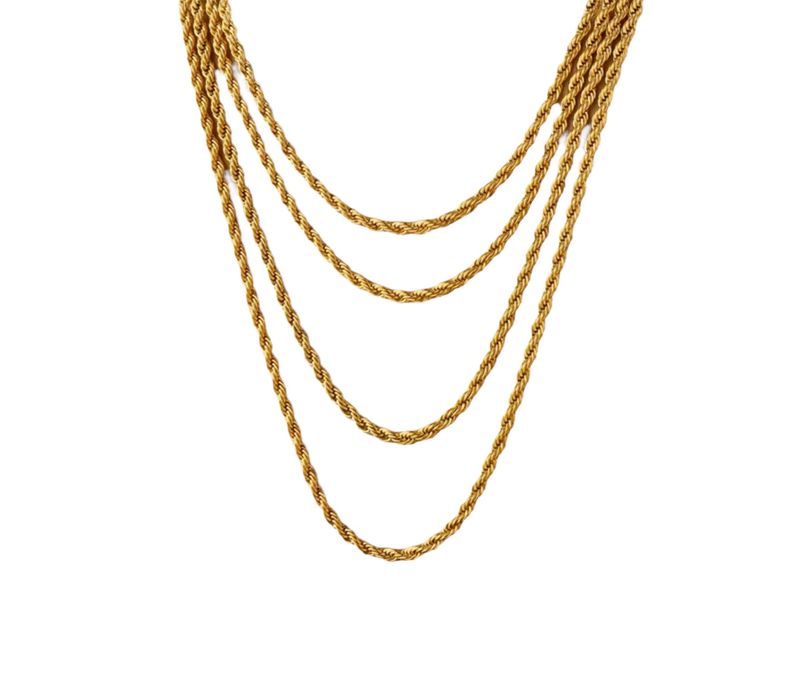 THIN 4 LAYERED ROPE CHAIN