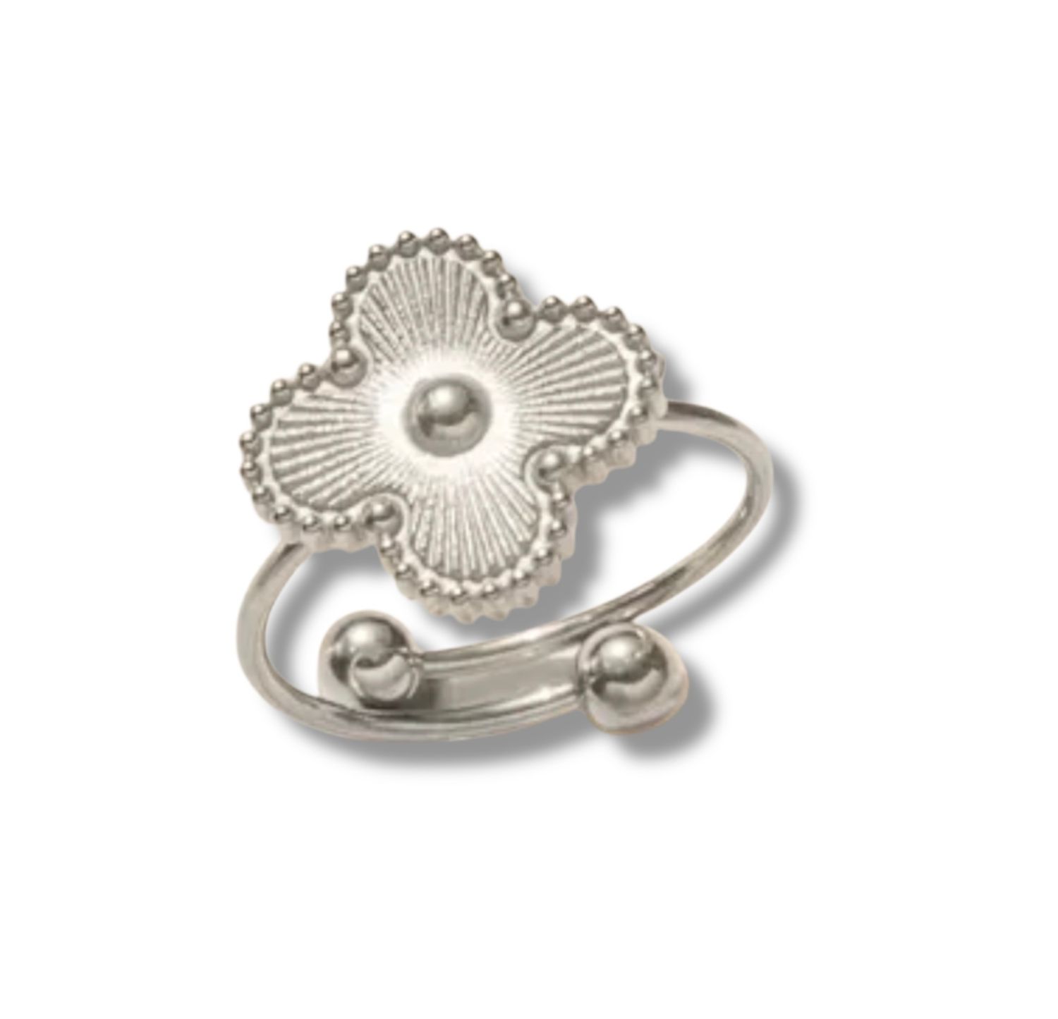 ADJUSTABLE CLOVER RING