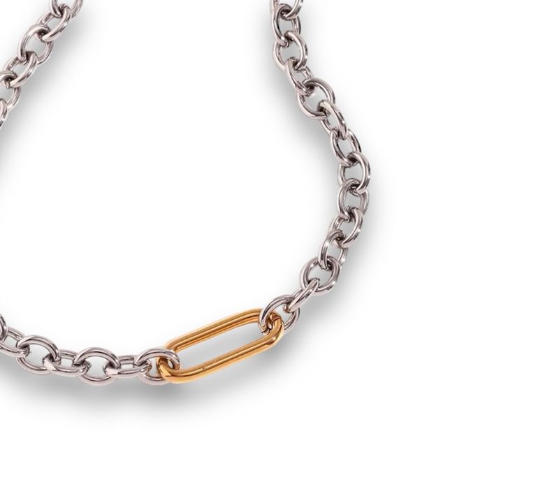 UNISEX SILVER+ GOLD BRACELET