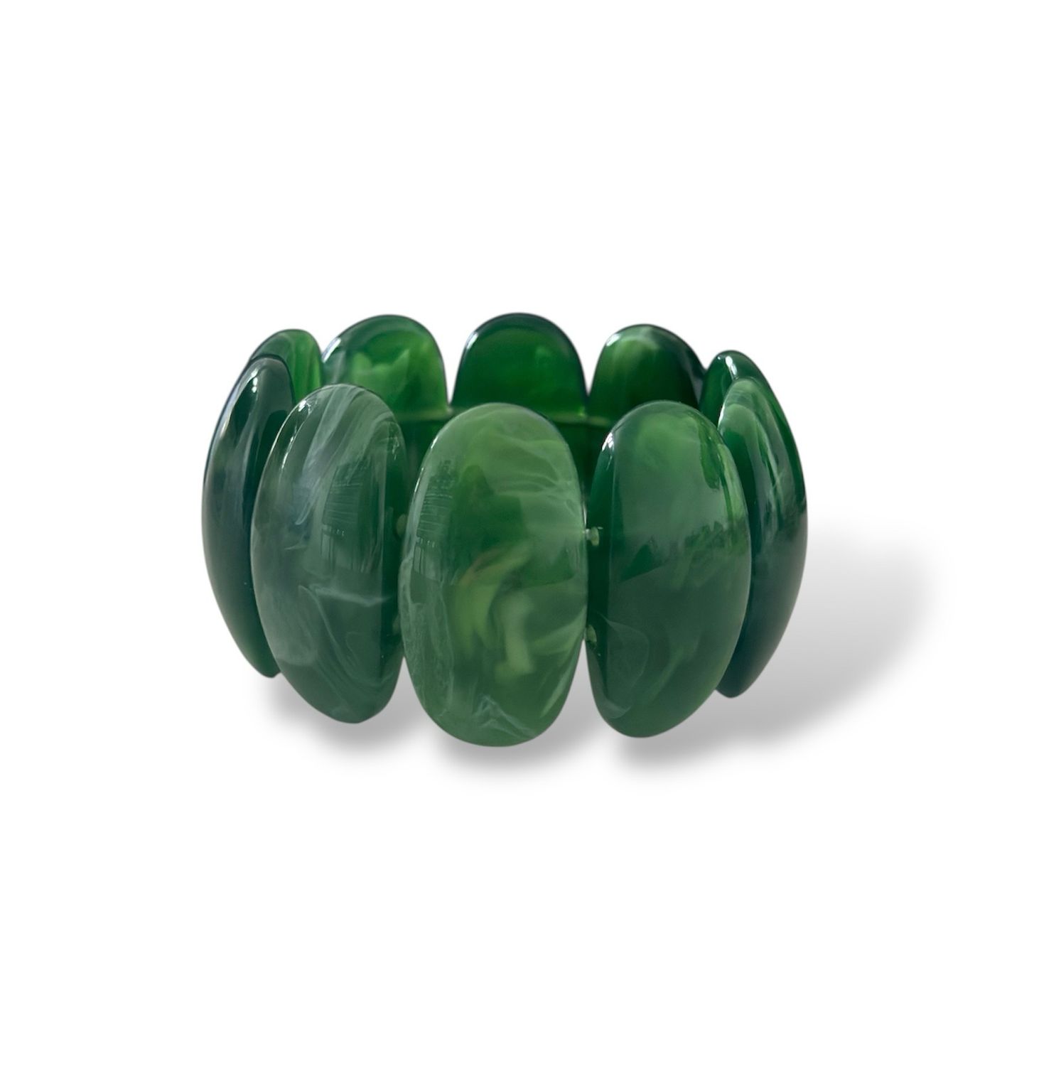 GREEN ELASTIC BRACELET