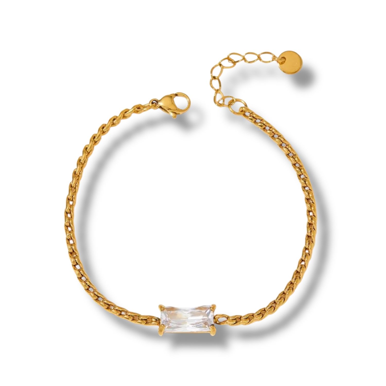 DAINTY GEMSTONE GOLD BRACELET
