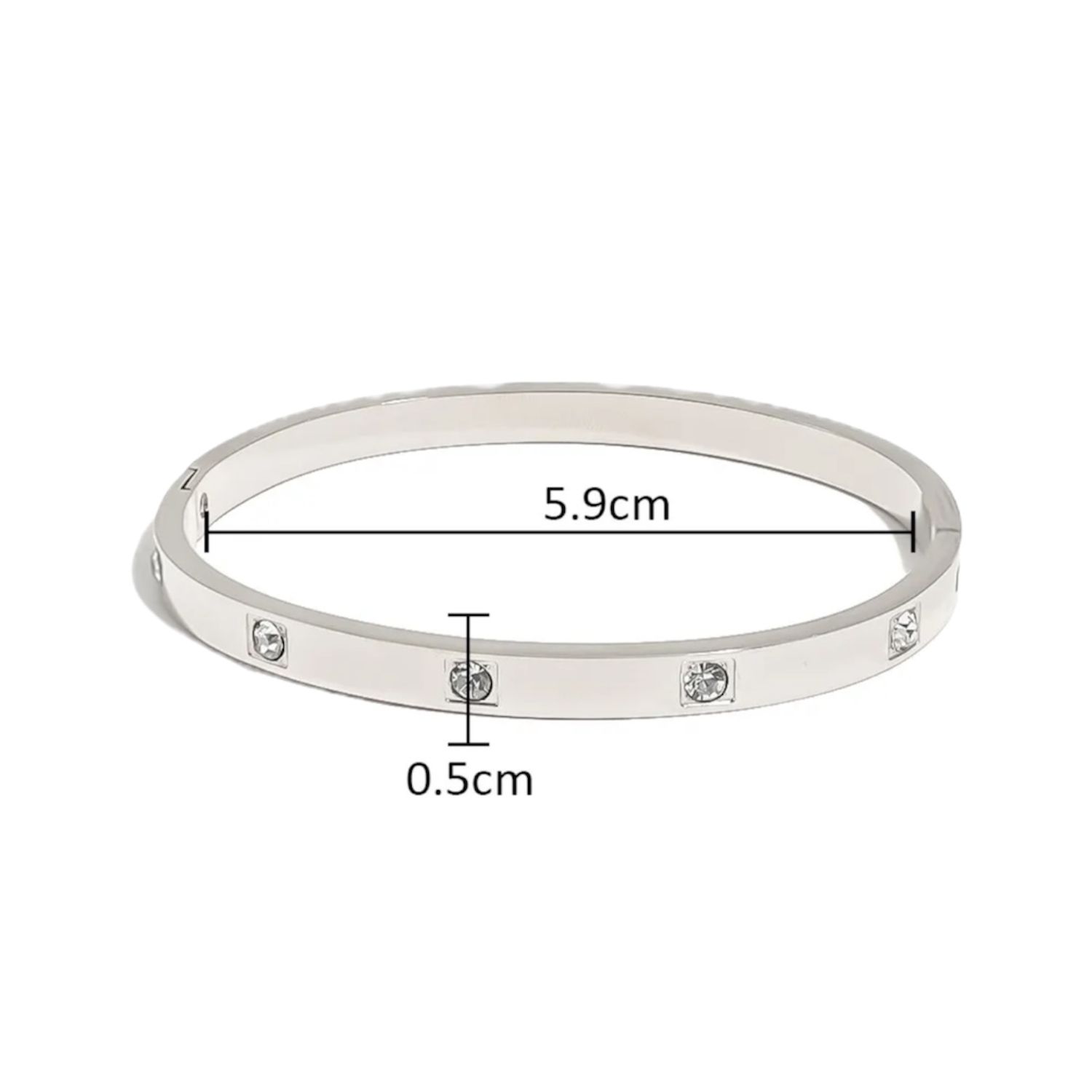 SKINNY SILVER BANGLE