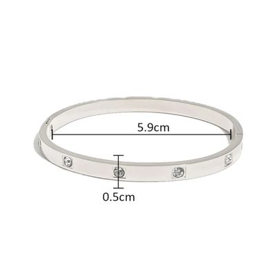 SKINNY SILVER BANGLE