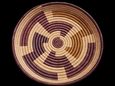 South American Woven Basket Wall Decor