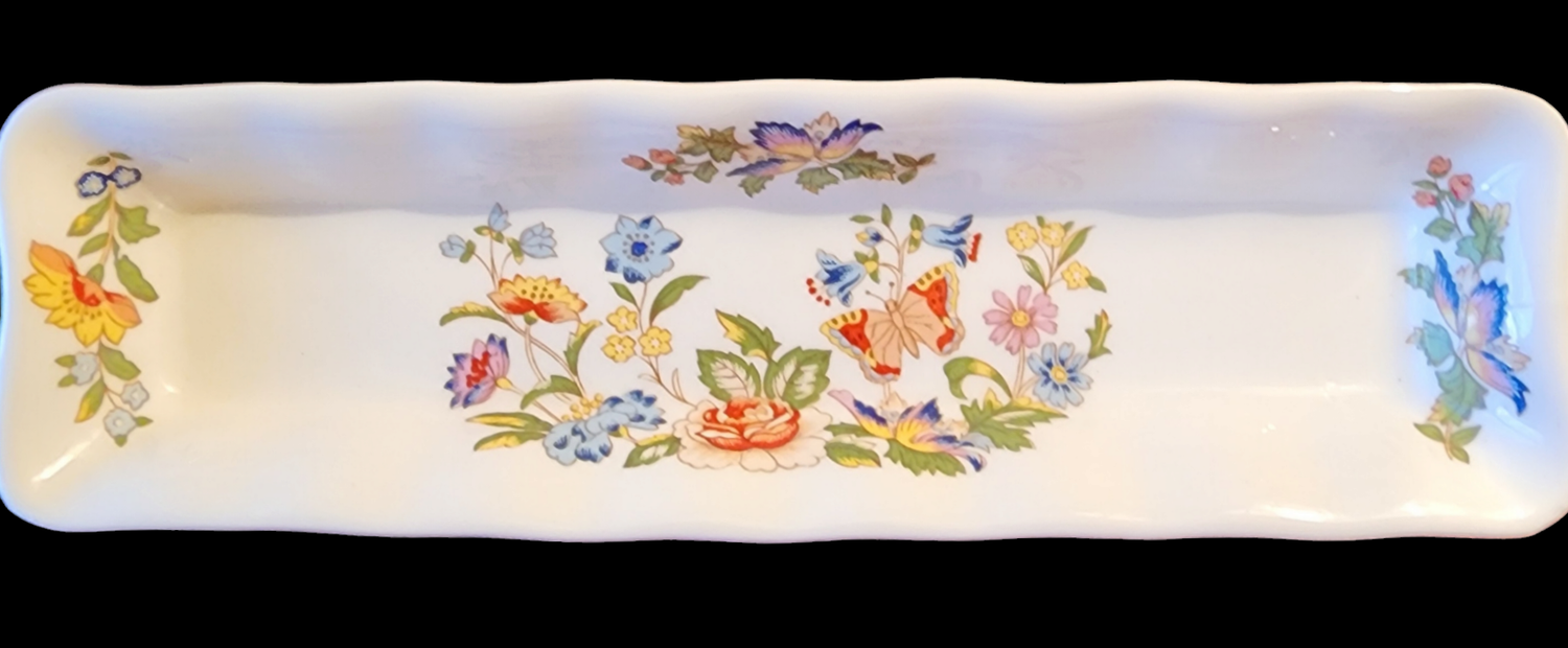 Aynsley &quot;Cottage Garden&quot; Mint Tray