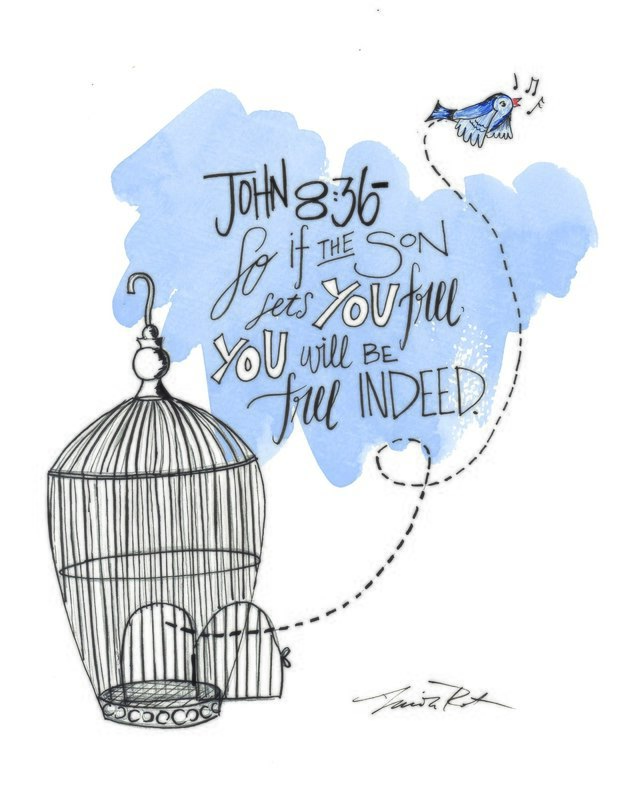 Digital Download - John 8:36 - Set free