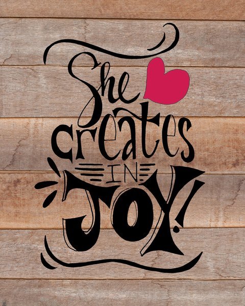 She Creates in Joy