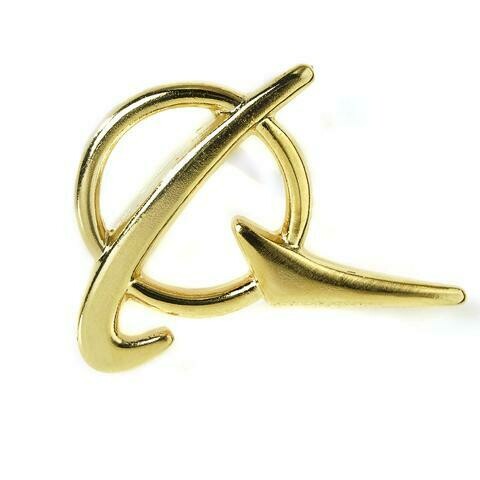Boeing Gold Polished Pin Badge