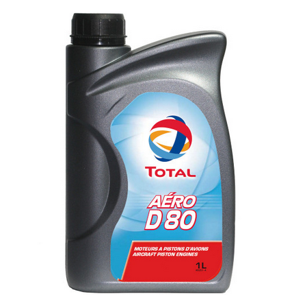 Total Aero D 80 Piston Engine Oil - 1 Litre Bottle