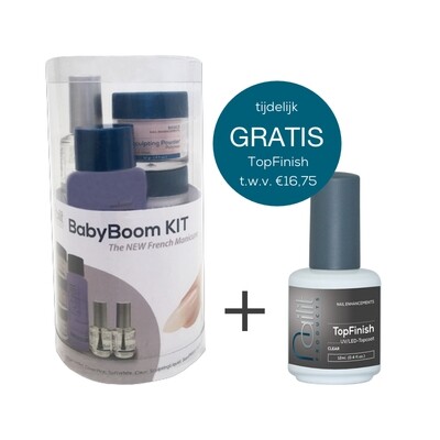ACTIE: BabyBoom Kit Acryl + GRATIS TopFinish ACTIE: BabyBoom Kit Acryl + GRATIS TopFinish