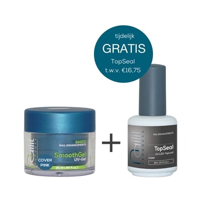 ACTIE: SmoothGel COVER PINK 25ml + GRATIS TopSeal ACTIE: SmoothGel COVER PINK 25ml + GRATIS TopSeal