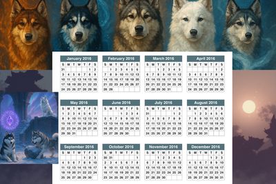 Calendriers des gardiens des cristaux Antarctique