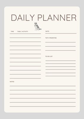 Daily planner