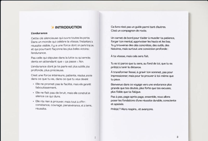 E-book | L'endurance: La clé pour accéder a vos objectifs