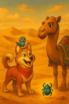 La trilogie de Max le Husky en Egypte.