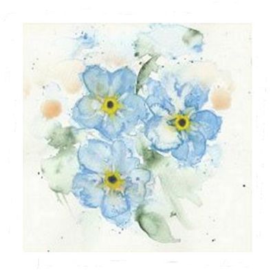 Embracing Memories: The Beauty of Forget-Me-Nots - 10&quot;x8&quot;