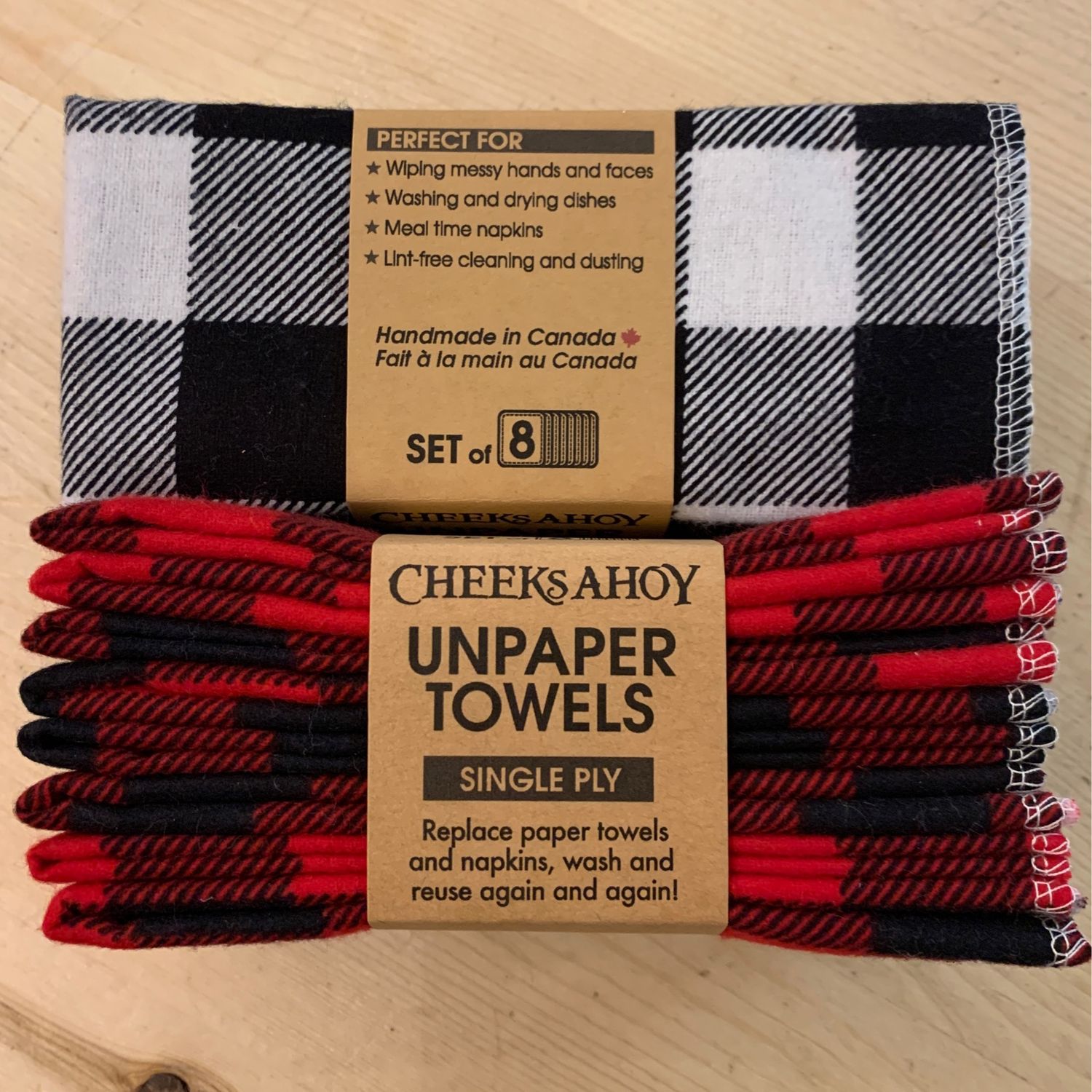 Cheeks Ahoy - Plaid Unpaper Towels