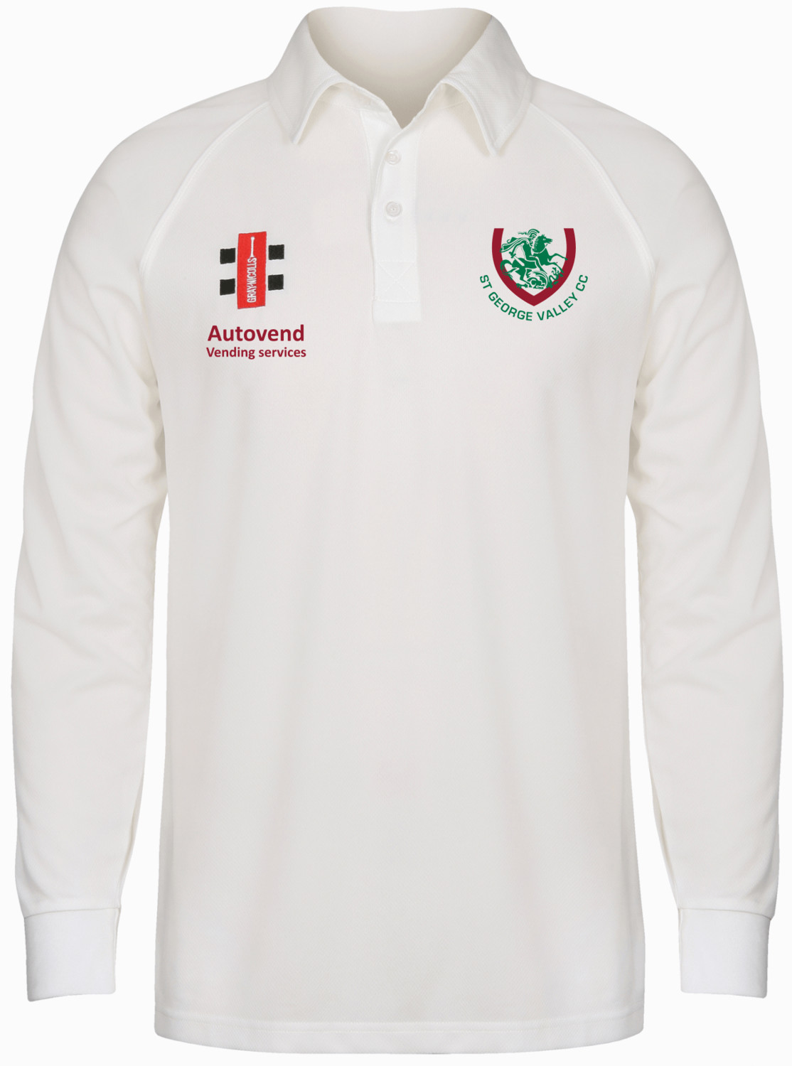 St George Valley CC Matrix L/S Playing Shirt (Ivory)