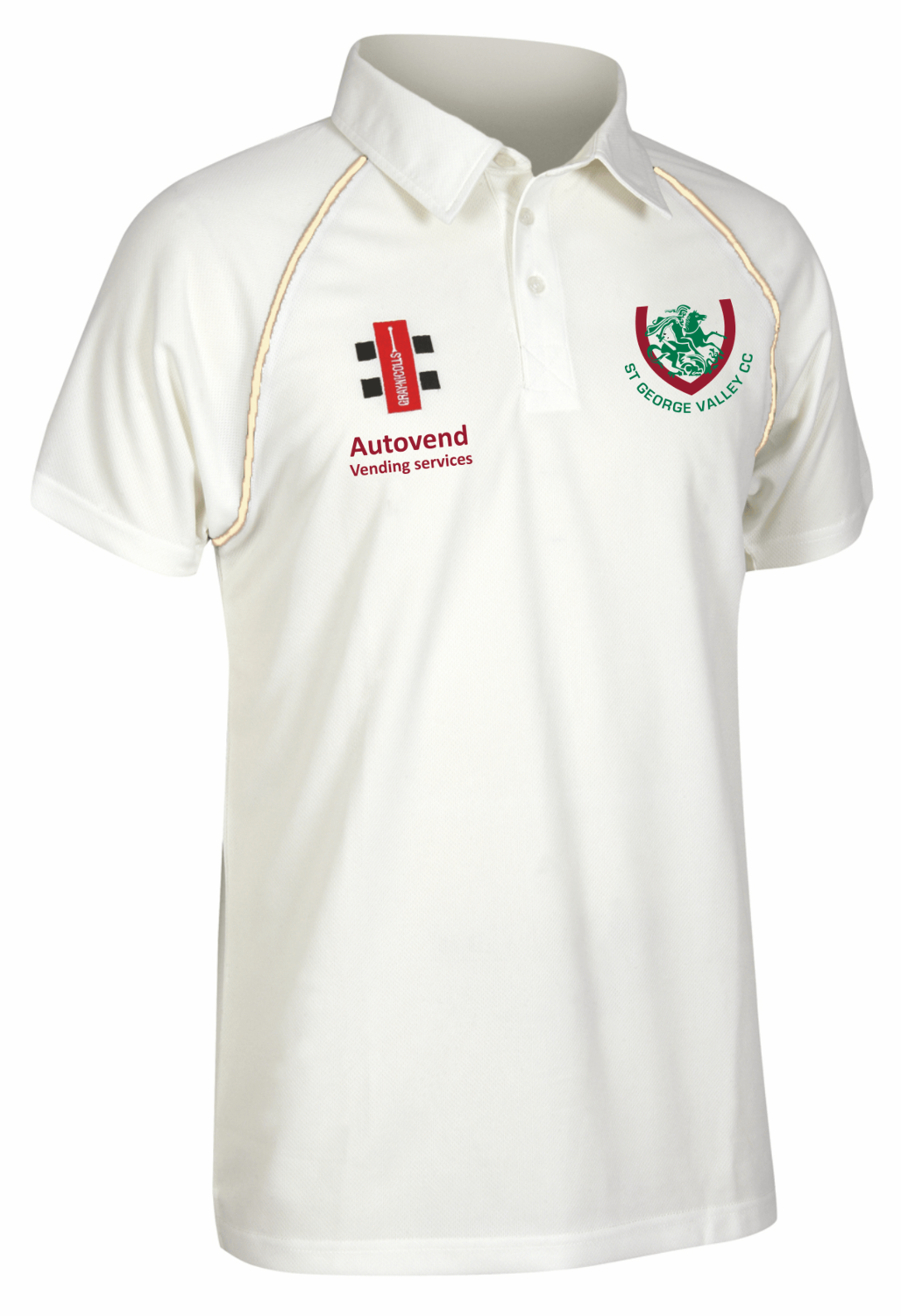 St George Valley CC Matrix S/S Playing Shirt (Ivory)