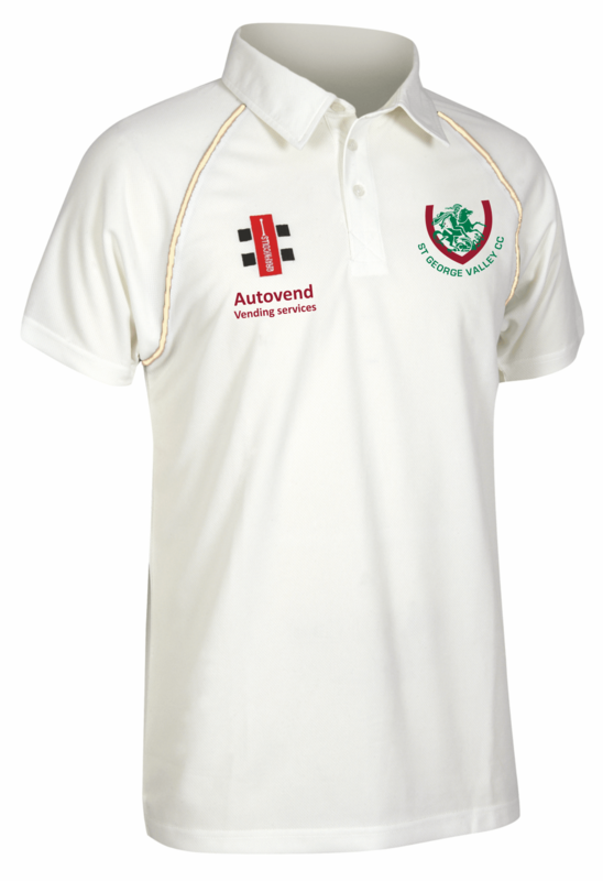 St George Valley CC Matrix S/S Playing Shirt (Ivory)