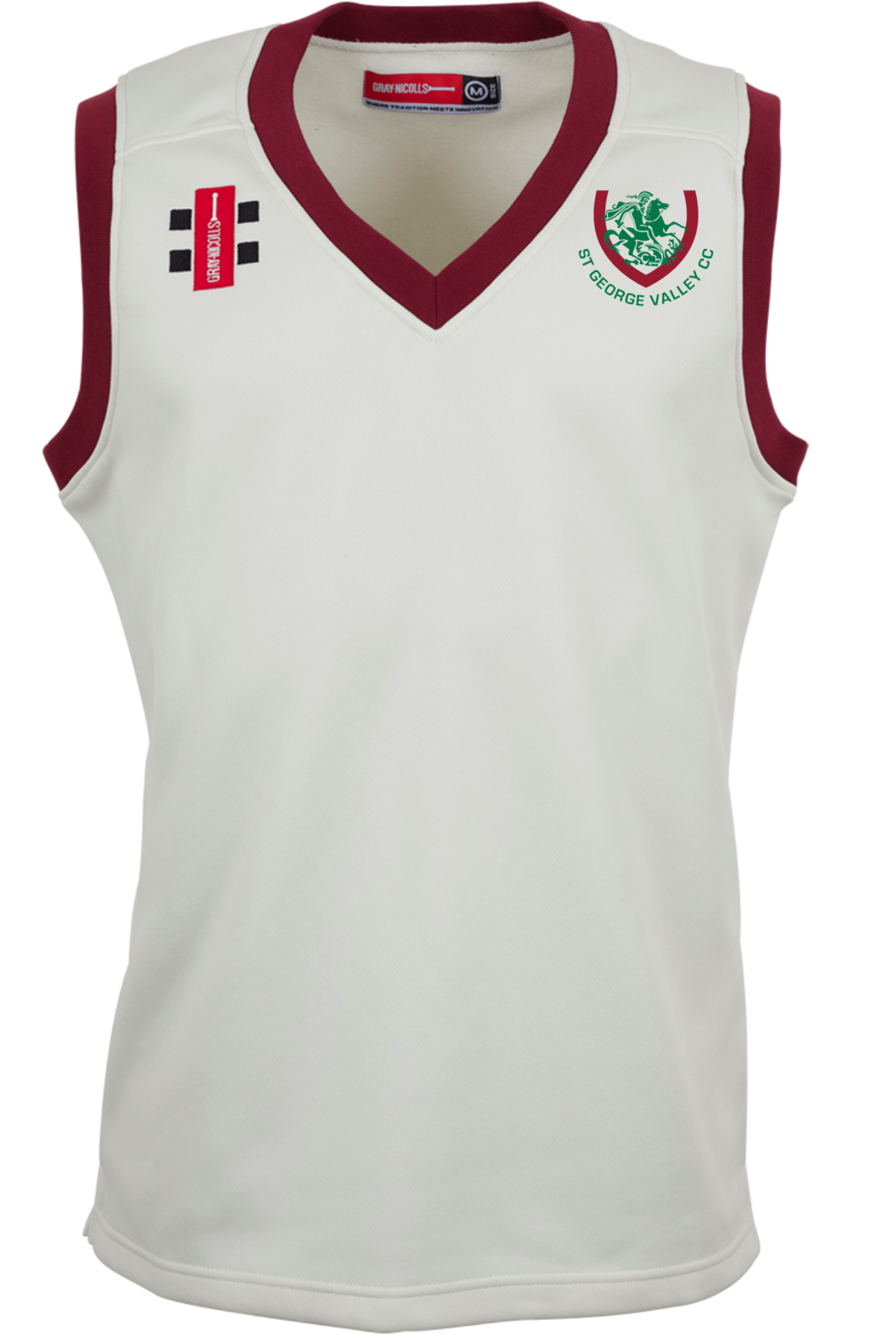 St George Valley CC Performance Slipover (Maroon Trim)