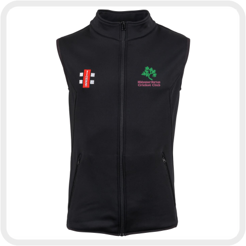Midsomer Norton CC Matrix Storm Fleece Bodywarmer (Black)
