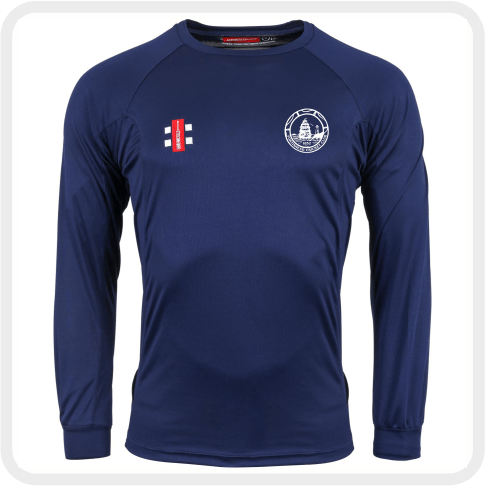 Portishead CC Matrix L/S T Shirt (Navy)