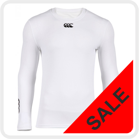 Canterbury Baselayer L/S Top (Cold), Size: MB (27/29") White