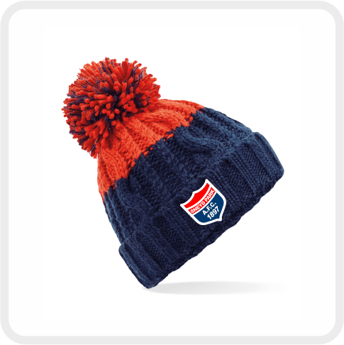 Sneyd Park AFC Beechfield Apres Ski Beanie BB437 (Navy/Red)