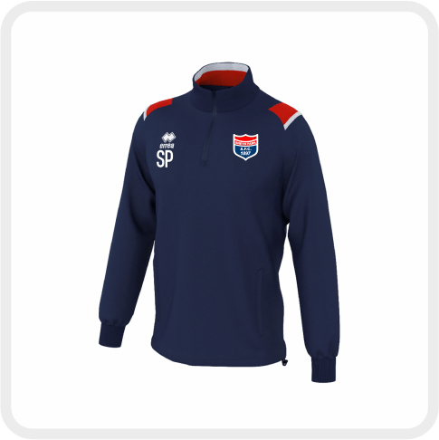 Sneyd Park AFC Errea Lars 1/4 Zip Warm Up Top(Navy/Red)