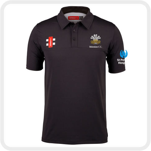 Bohemians CC Pro Preformance Polo Shirt (Black)