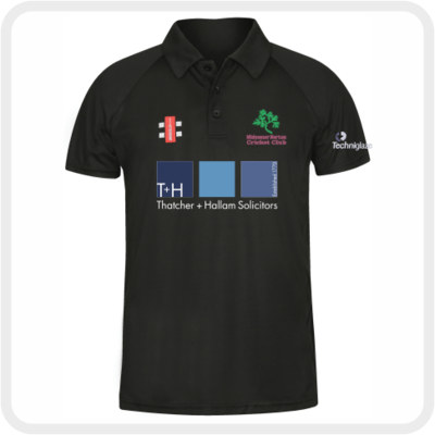 Midsomer Norton CC Womens Playing Matrix Polo Shirt (Black)