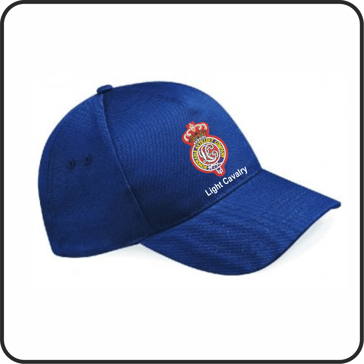 Light Cavalry Navy Embroidered Cotton Drill Cap