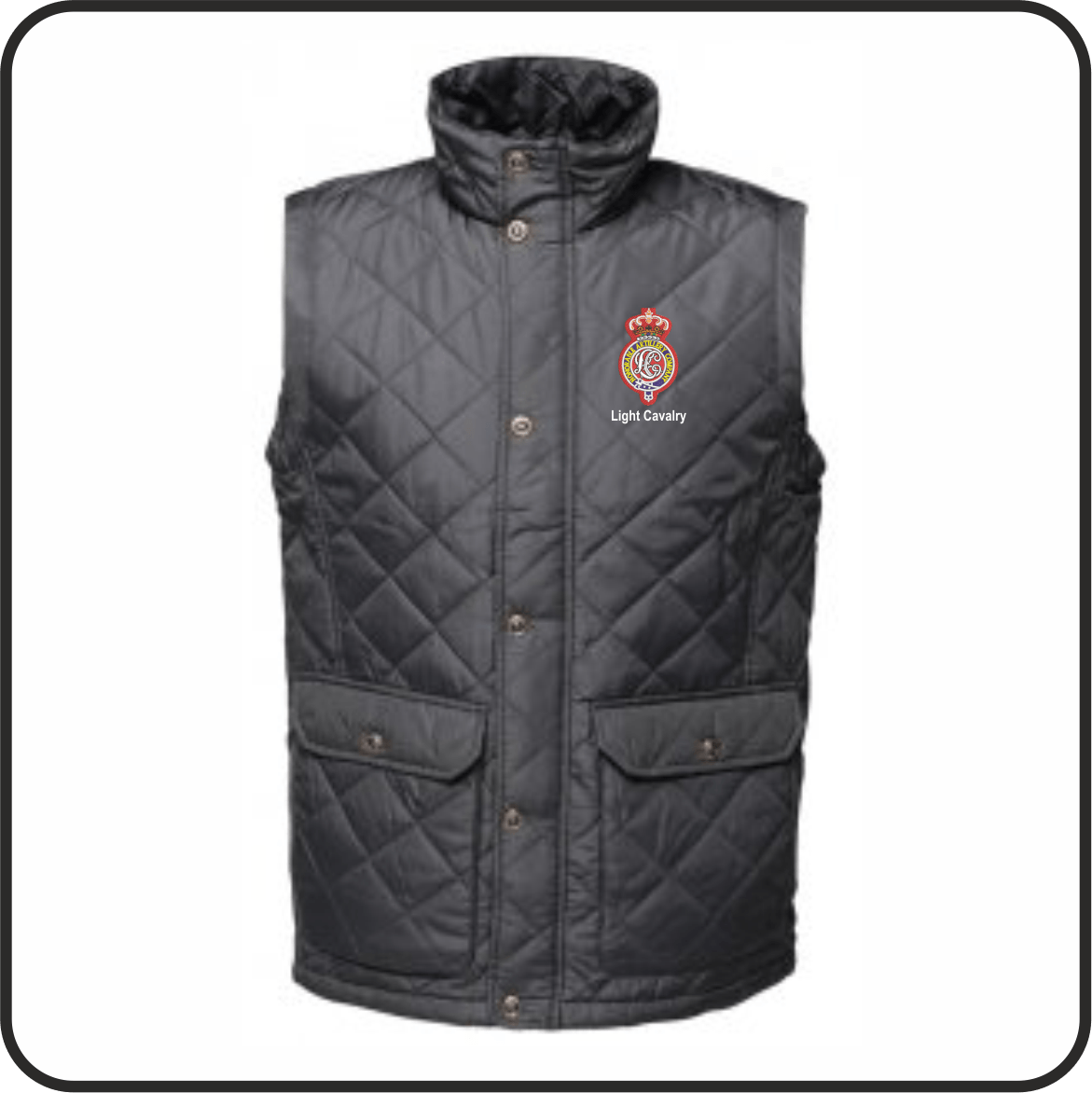 Light Cavalry Quilted Navy Gilet