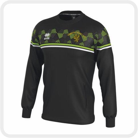 Wrington Redhill AFC Errea Davis Sweatshirt (Black/Fluo Green)