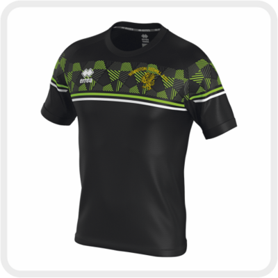 Wrington Redhill AFC Errea Diamantis T-Shirt (Black/Fluo Green)