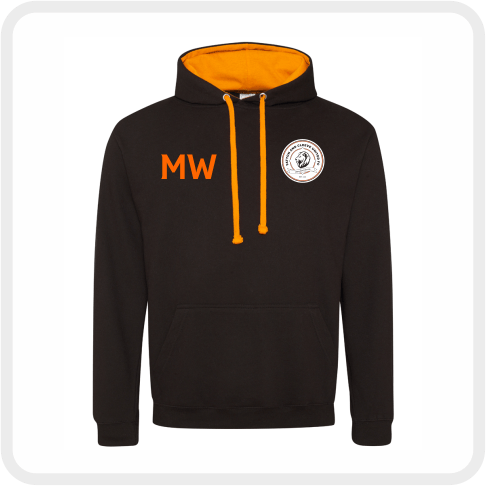 YACU FC Varsity Hoodie (Black/Orange)