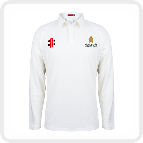 Stoke Bishop CC Matrix L/S Playing Shirt (Ivory Trim)