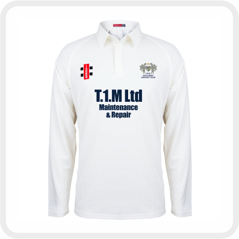 Patchway CC Matrix L/S Playing Shirt (Ivory Trim)