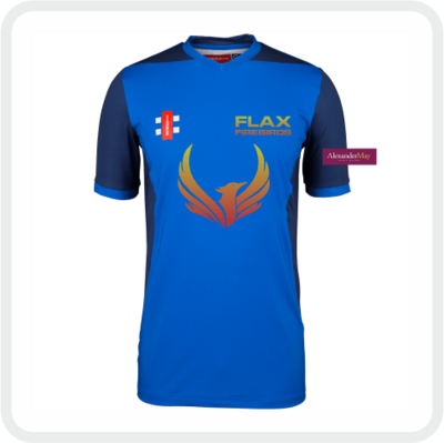 Backwell Flax Bourton CC Flax Firebirds Ladies Pro Performance T20 S/S Shirt (Royal/Navy)