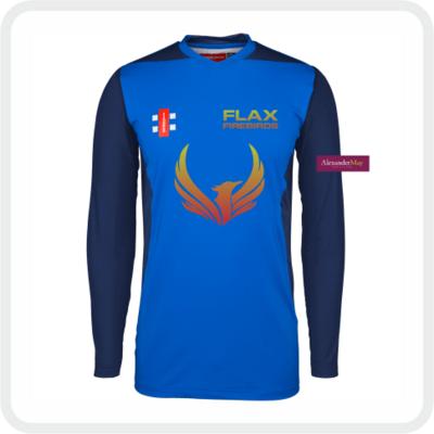 Backwell Flax Bourton CC Flax Firebirds Ladies Pro Performance T20 L/S Shirt (Royal/Navy)