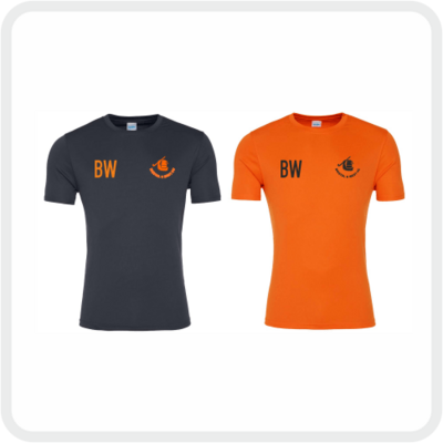 Bristol & West Hockey Club Performance Training T-Shirt (1 x Charcoal & 1 x Orange) JC020/JC025