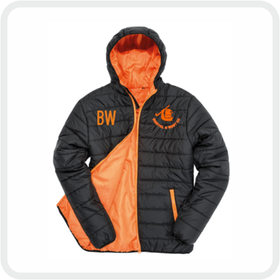 Bristol & West Hockey Club Soft Padded Jacket (Black/Orange) RS233M
