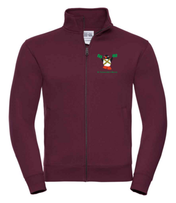 Dr Tuberville Embroidered Sweat Jacket (267M) Maroon