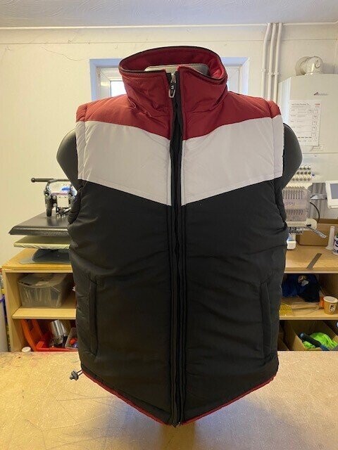 Samurai Sportwear Bodywarmer (Maroon/Black/White)