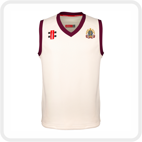 Bishop Sutton CC Velocity Slipover (Maroon Trim)