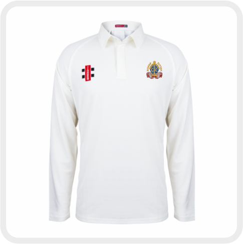 Bishop Sutton CC Matrix V2 L/S Playing Shirt (Ivory Trim)