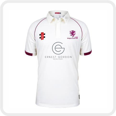 Wrington CC Matrix V2 S/S Playing Shirt (Maroon Trim)